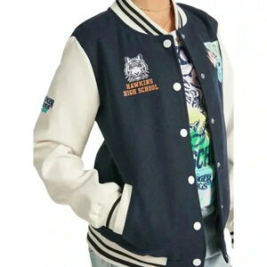 Justice x Stranger Things Varsity Jacket